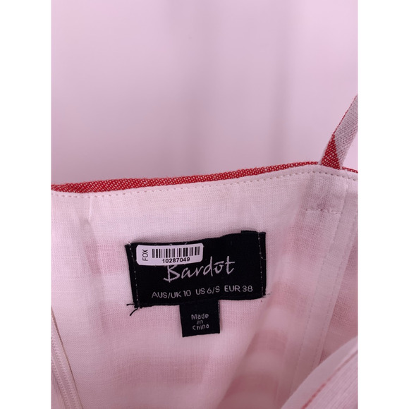 Bardot Red and White Striped Tank Top - Picture 8 of 10